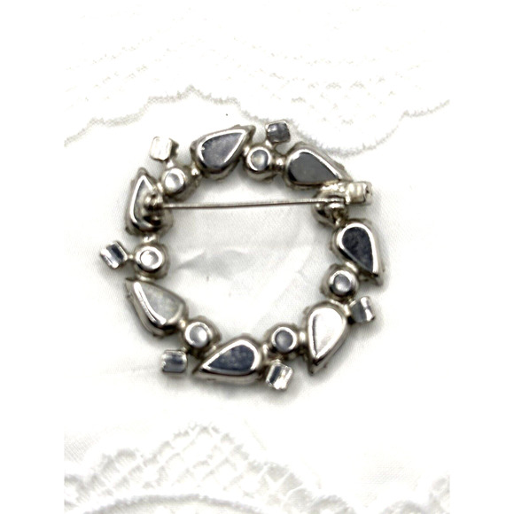 Vintage Blue Sapphire Stones Brooch J1-3014 - Picture 5 of 10